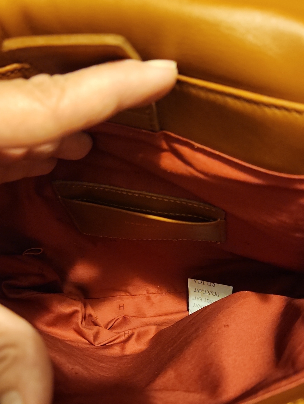 NWOT Vintage 2023 Hammitt Kayce Large Saddle Caffe Tan Leather Crossbody. FIRM! - Picture 14 of 14